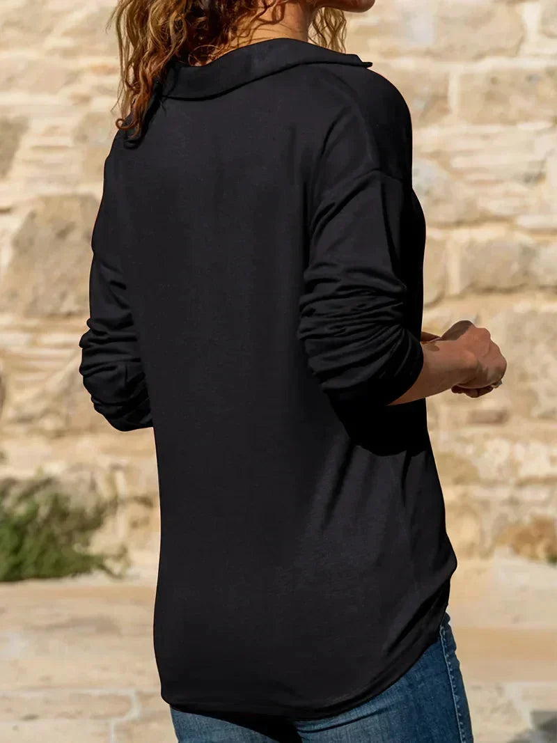 Riona Knit Sweater | Relaxed Fit, Collared Half-Zip 6