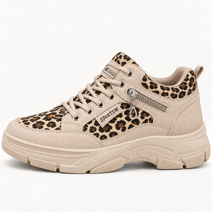 Penelope Women's Platform Trainers | Leopard Print, Comfortable Everyday Wear