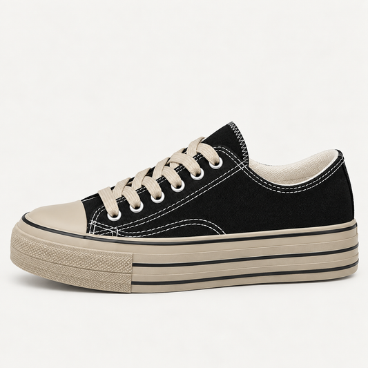 Lavinia Women's Canvas Trainers | Leopard Print Lightweight Casual
