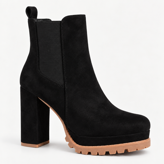 Willa Women's Chelsea Boots | Platform Block Heel, Slip-On Design
