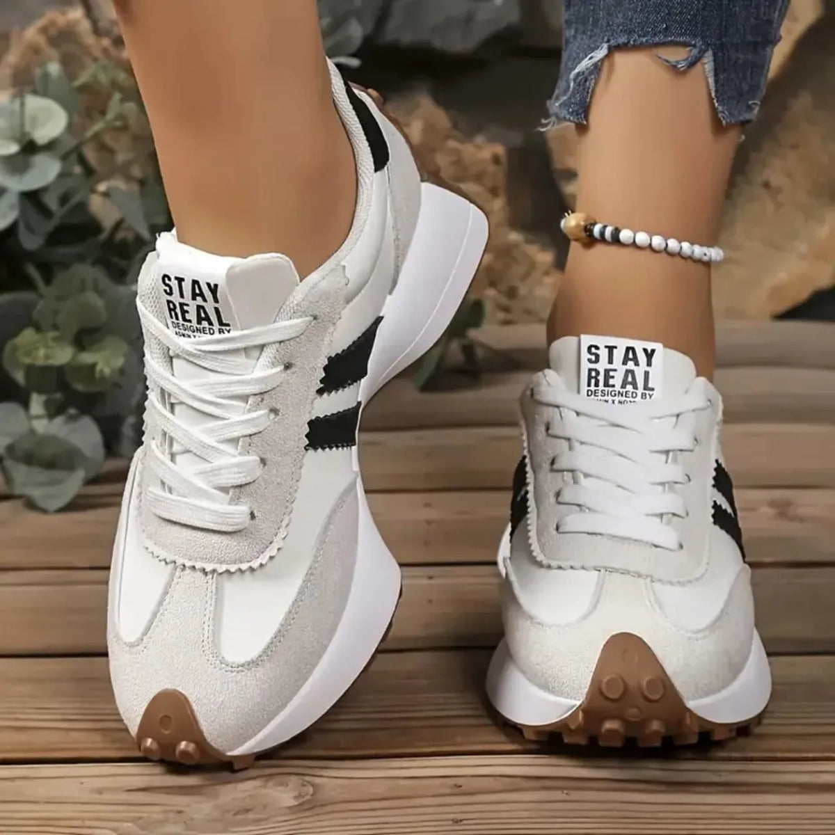 Celia Women's Platform Sneakers | Cushioned Sole, Lace-Up Comfort 1
