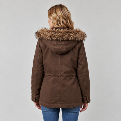 Brenna Women's Parka | Fur Trimmed Hood, Wind-Resistant Winter Jacket