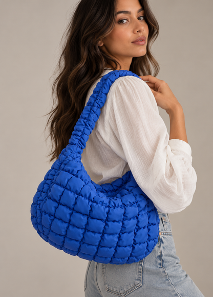 Blythe Women's Shoulder Bag | Pleated Design, Spacious Interior