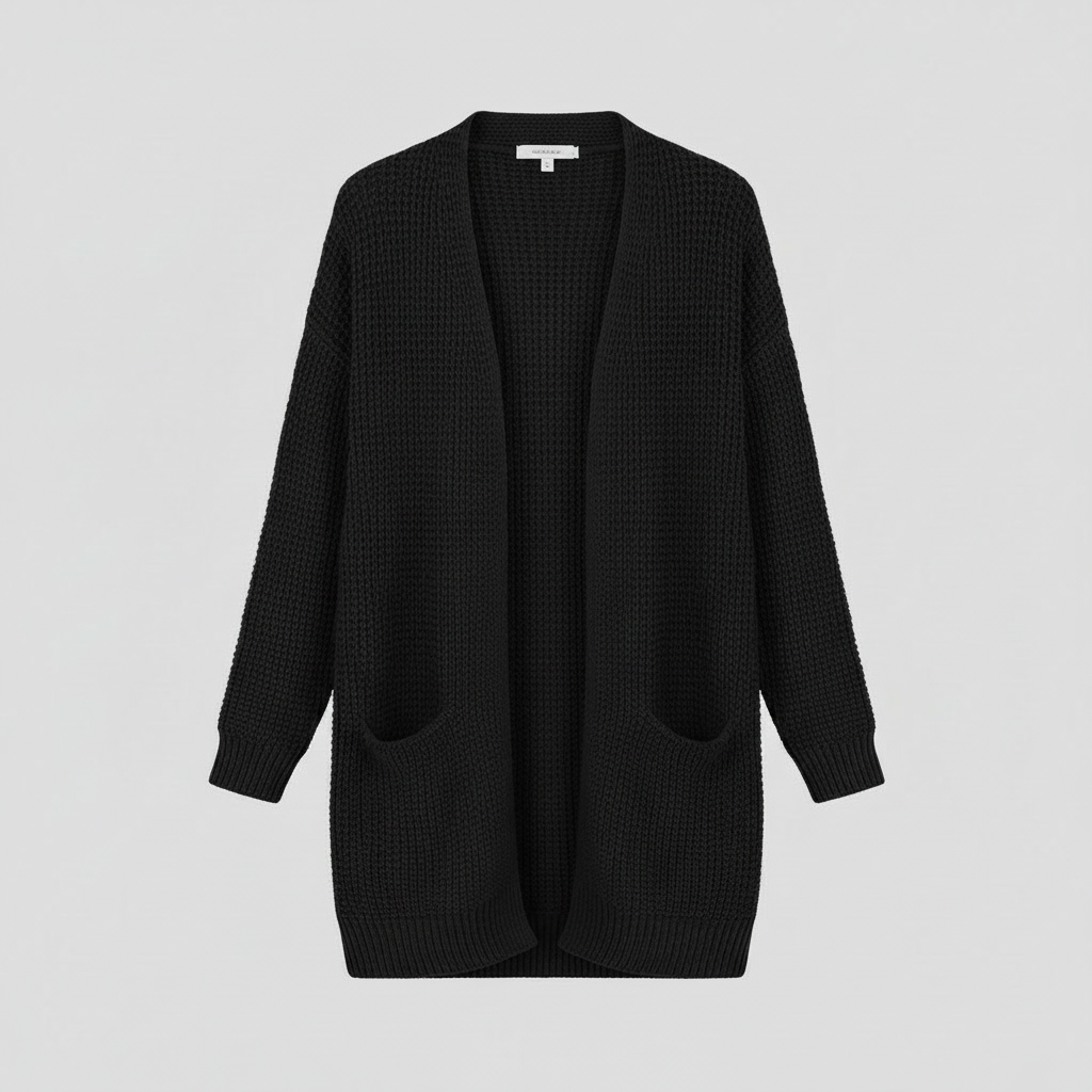 Elegant Black Cardigan | Women's Cardigan Sweater