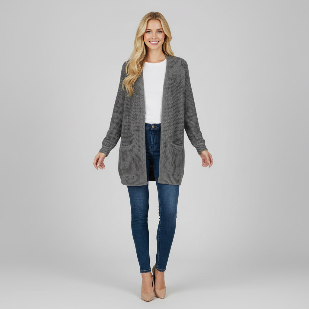 Elegant Black Cardigan | Women's Cardigan Sweater