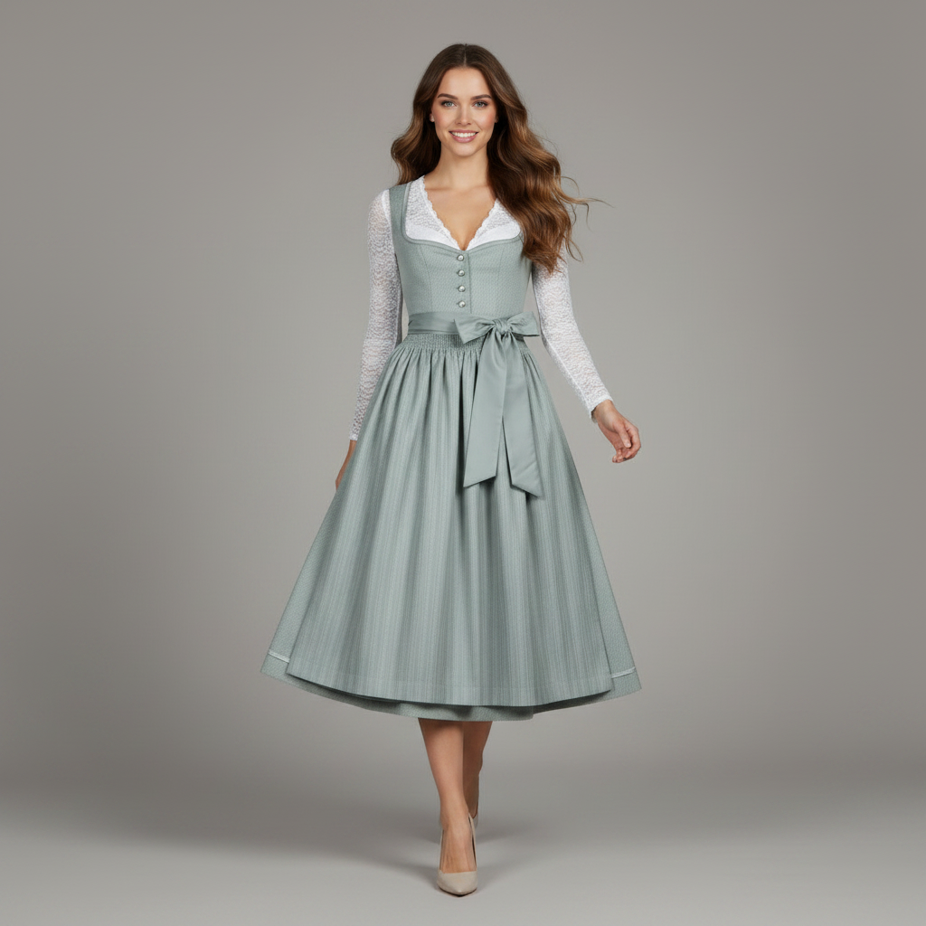 Elegant Dirndl Dress | Women's Oktoberfest Costume Outfit