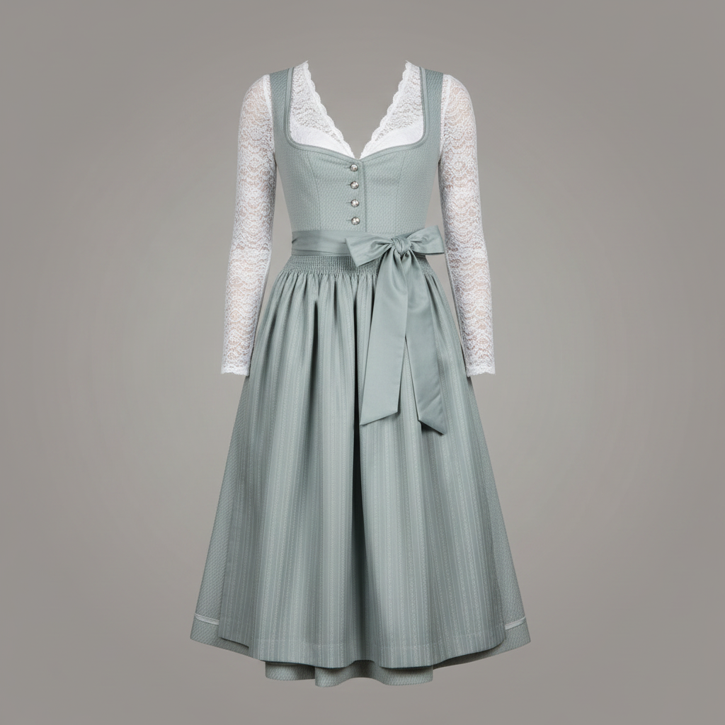 Elegant Dirndl Dress | Women's Oktoberfest Costume Outfit