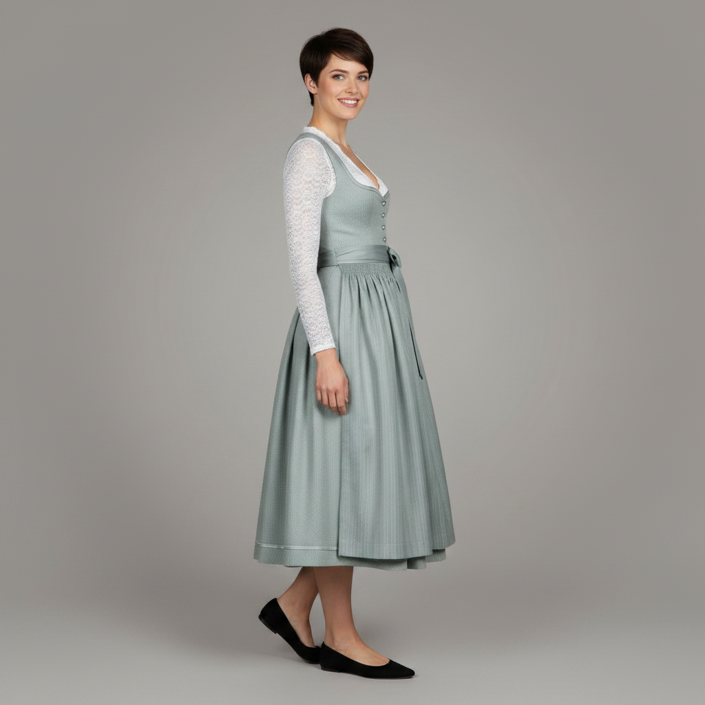 Elegant Dirndl Dress | Women's Oktoberfest Costume Outfit