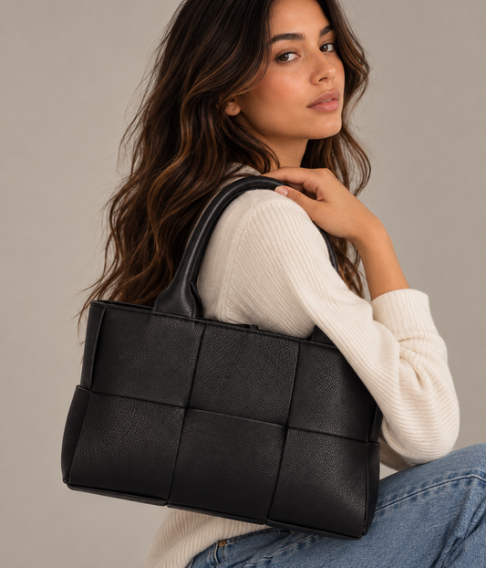 Daphne Women's Handbag | Checkbox Pattern, Spacious Design