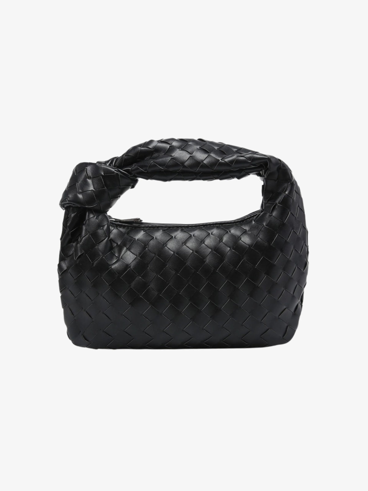 Marigold Women's Mini Handle Bag | Braided Vegan Leather Compact 0