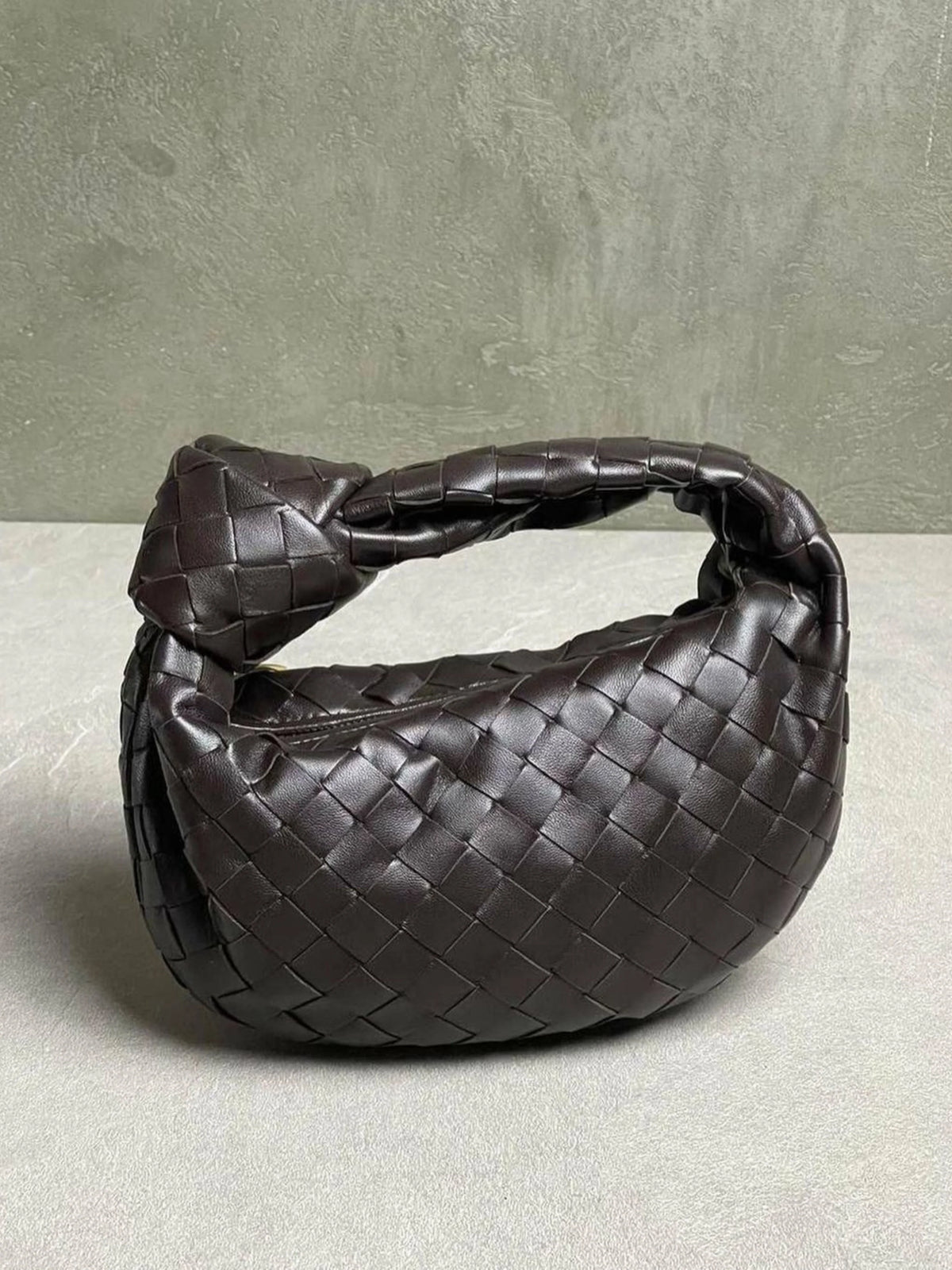 Marigold Women's Mini Handle Bag | Braided Vegan Leather Compact 8