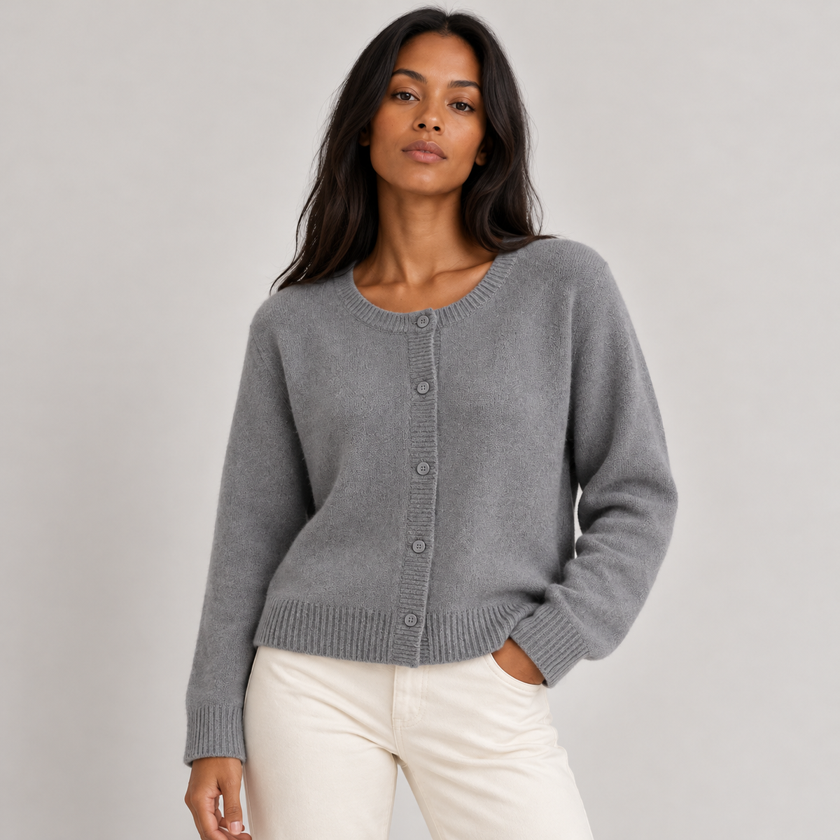Willa Women's Knit Cardigan | Soft Button-Up, Long Sleeve
