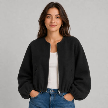 Mira Women's Bomber Jacket | Lightweight Relaxed Fit Casual 5