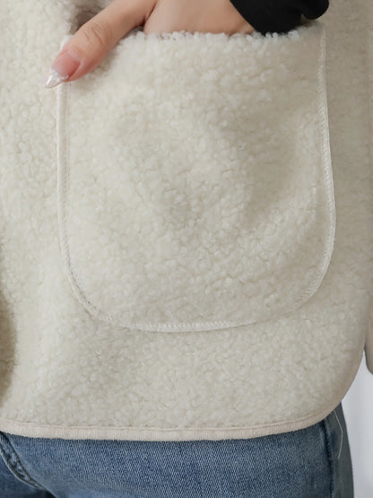 Mira Women's Gilet | Soft Borg Teddy, Button Front, Casual Layering Essential 4