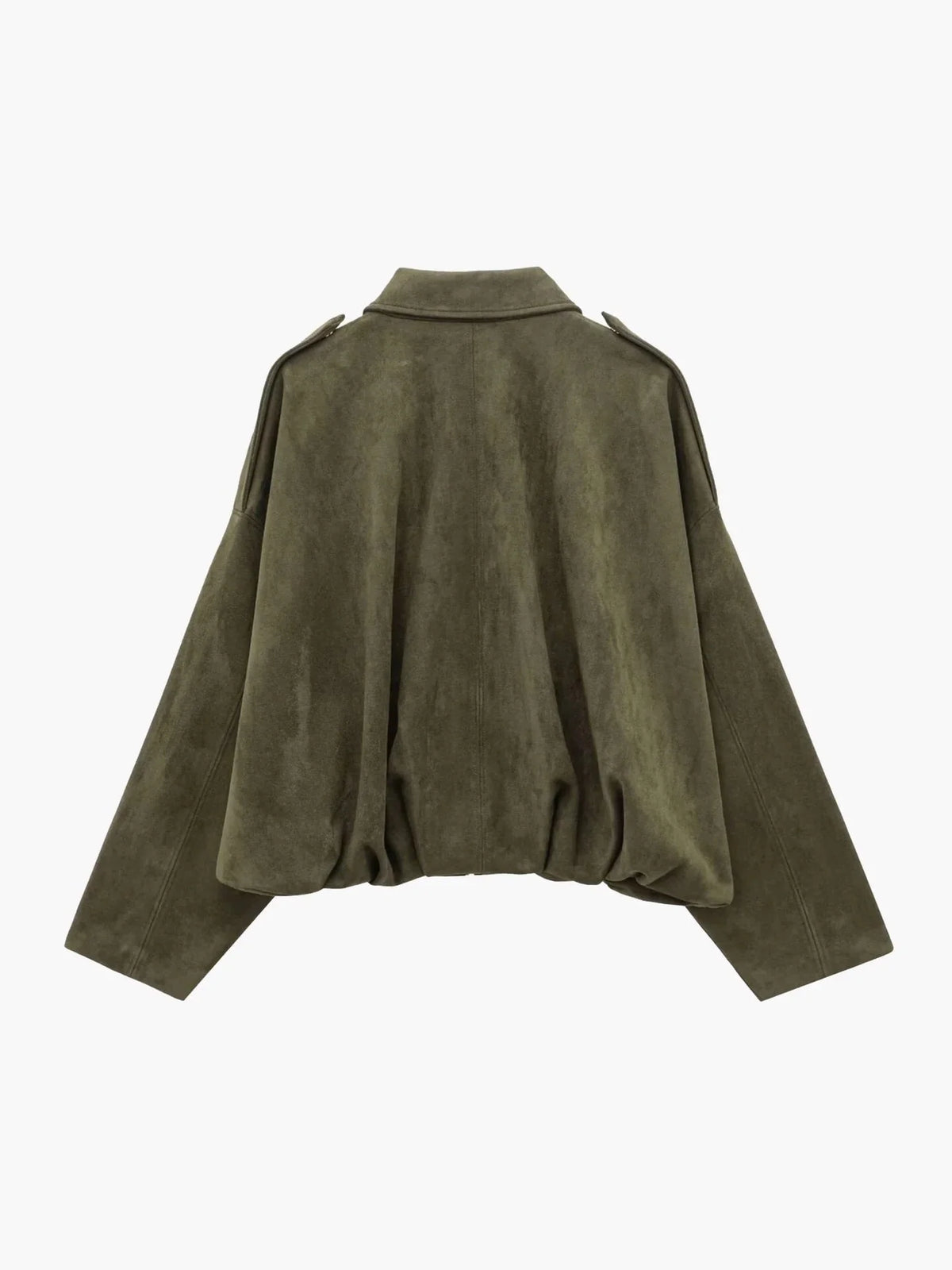 Mira Women's Jacket | Faux Suede, Structured Collar 2