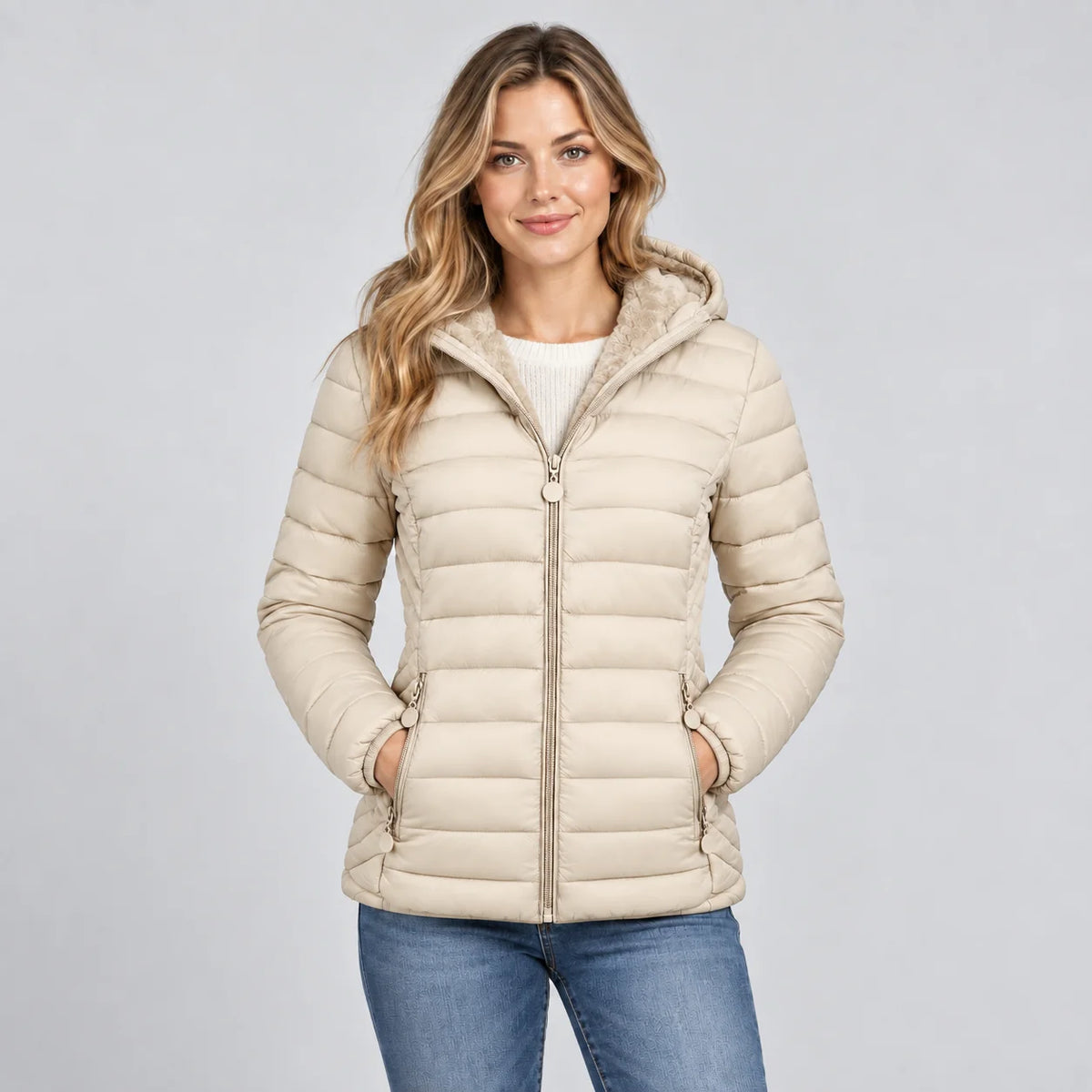 Mira Women's Padded Jacket | Lightweight Hooded Commuter Coat 7