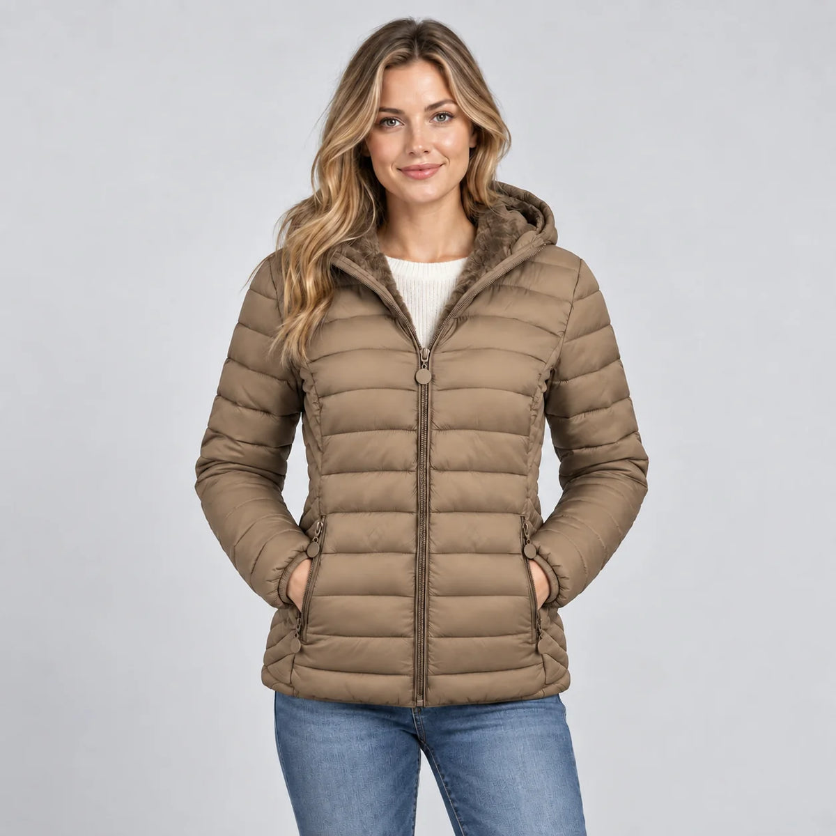 Mira Women's Padded Jacket | Lightweight Hooded Commuter Coat 8