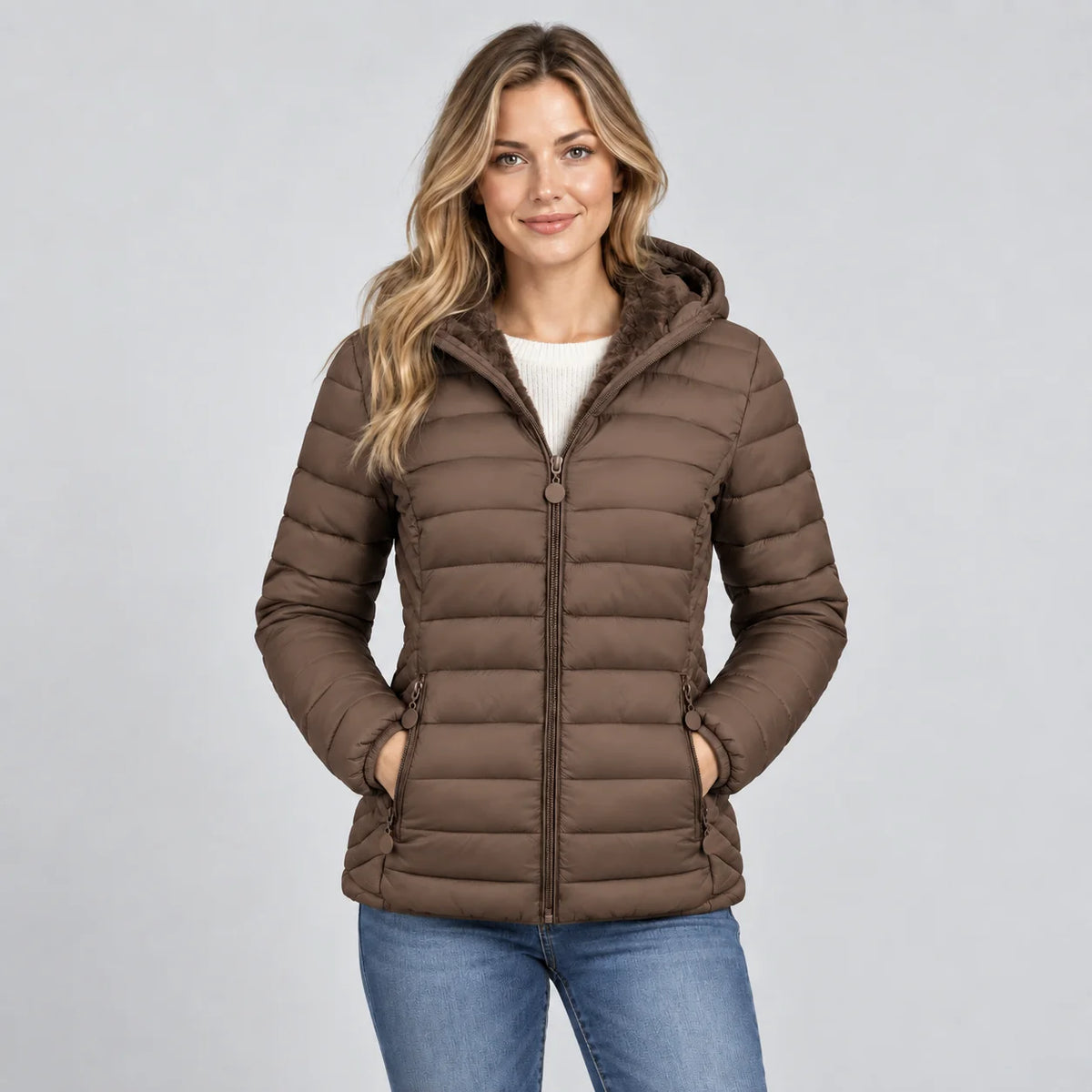 Mira Women's Padded Jacket | Lightweight Hooded Commuter Coat 9