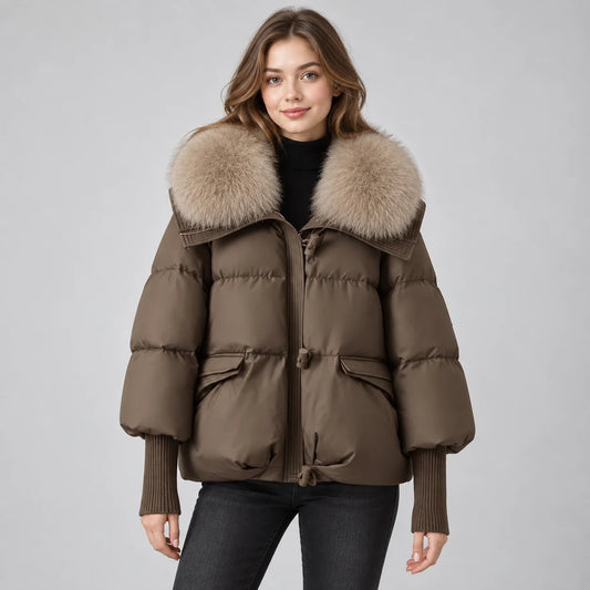 Mira Women's Parka Coat | Padded Insulation, Faux Fur Collar 0