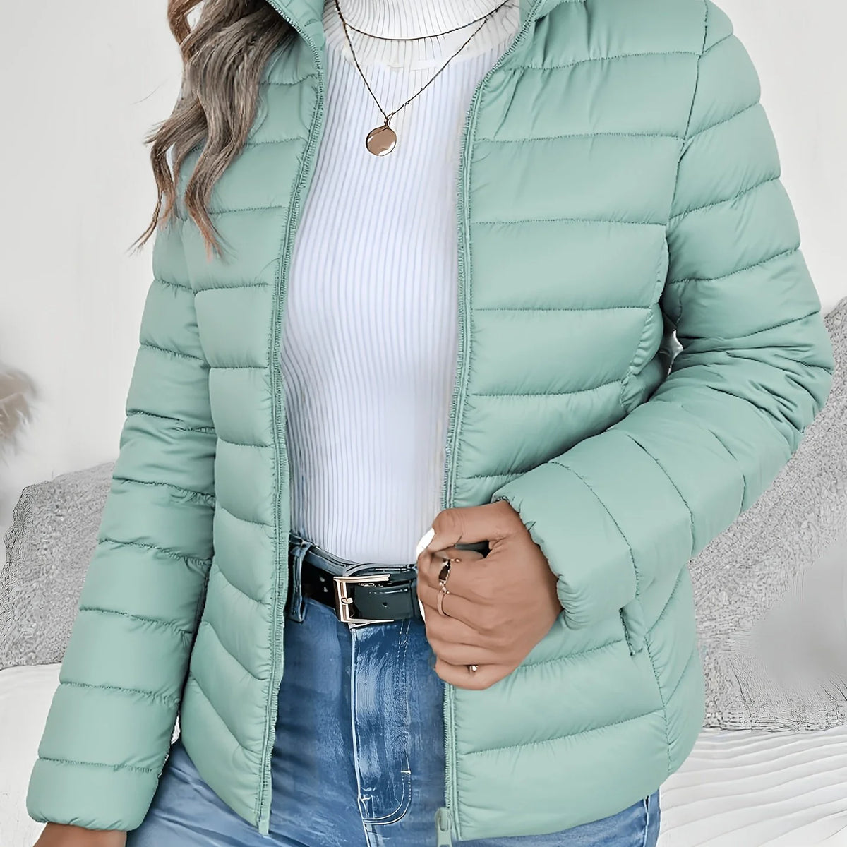 Mira Women's Puffer Jacket | Lightweight, Channel-Quilted, Slim Fit 6