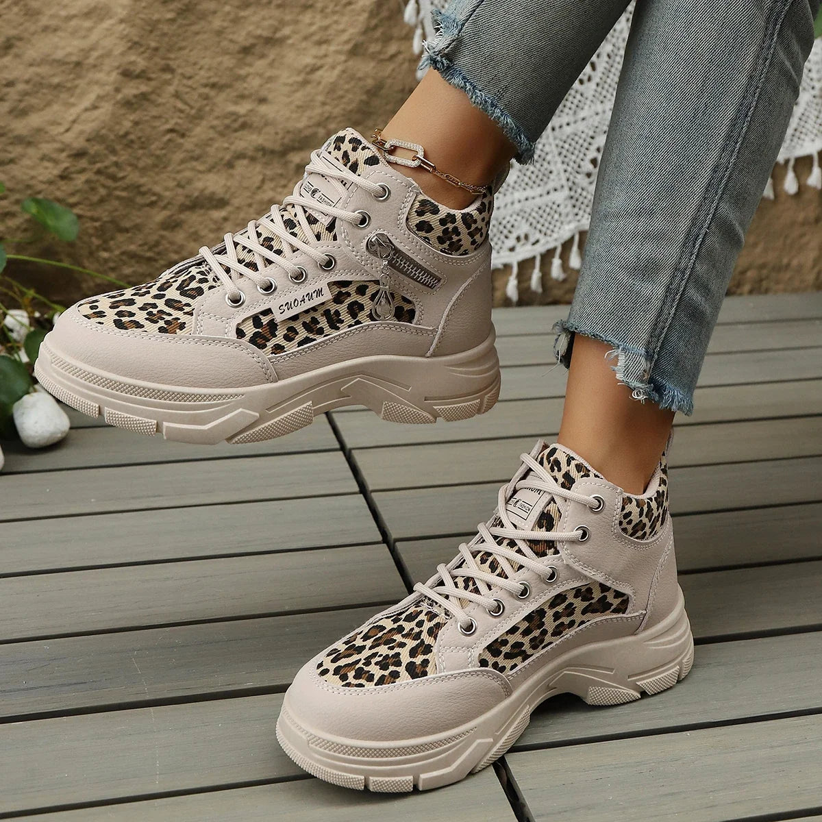 Penelope Women's Platform Sneakers | Leopard Print, Comfortable Everyday Wear 3