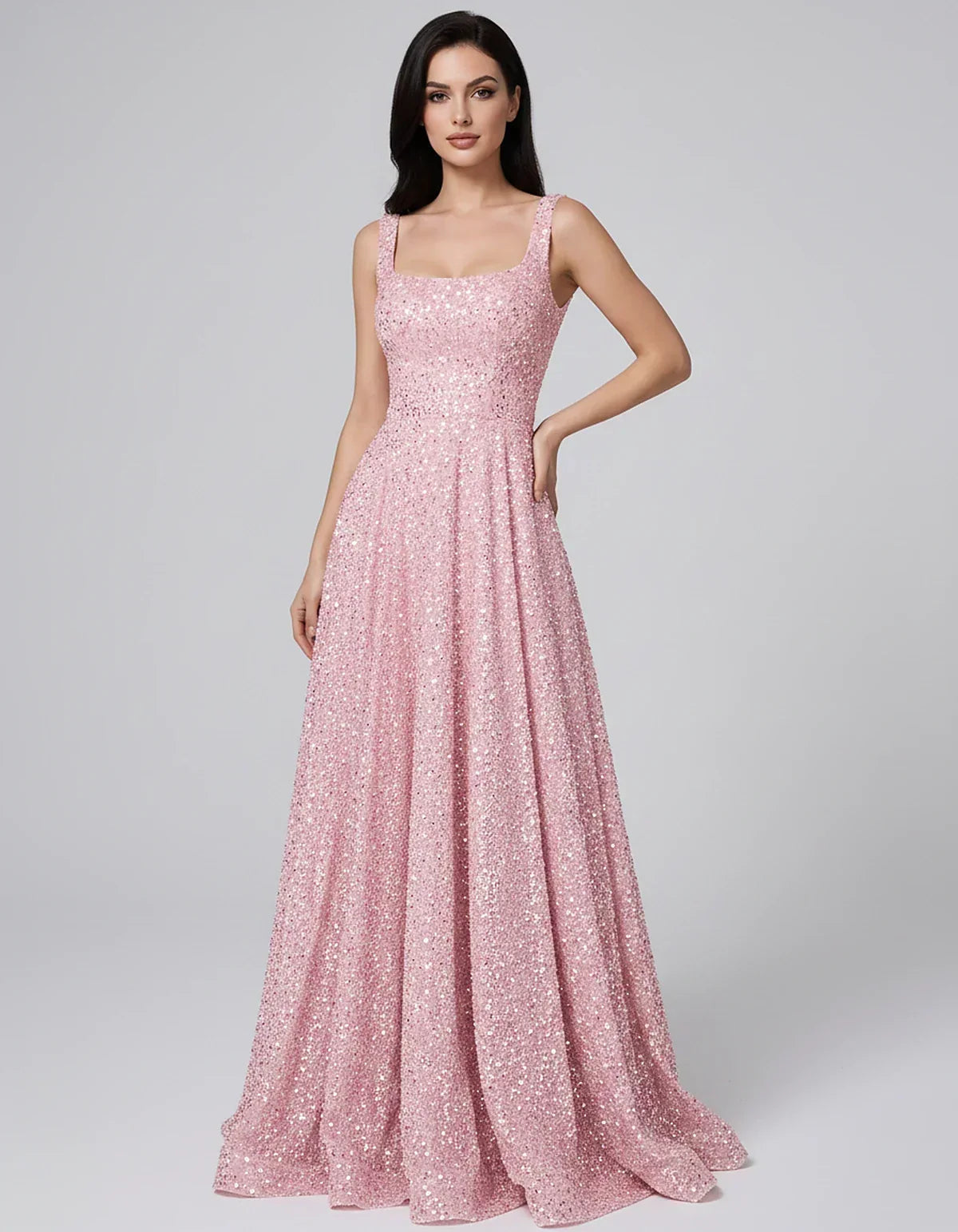 Phoebe Women's Maxi Dress | Sequin Embellished, Elegant Evening Wear 1