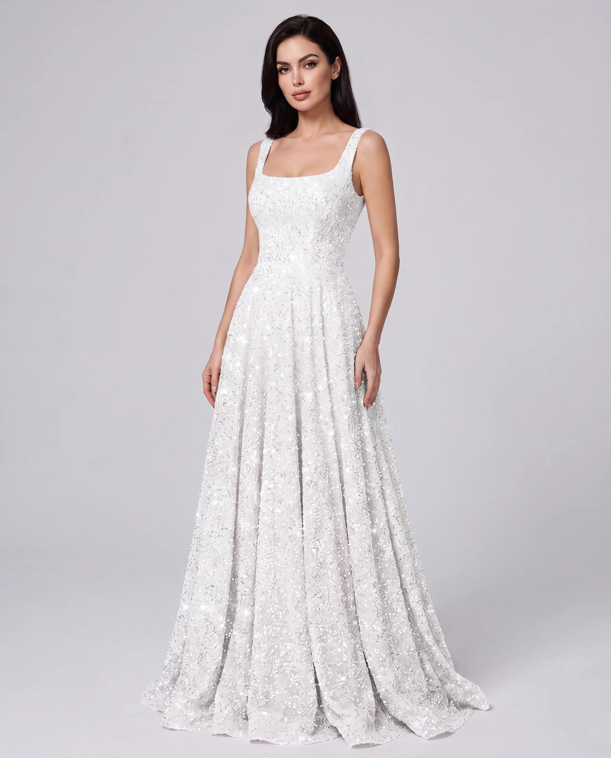 Phoebe Women's Maxi Dress | Sequin Embellished, Elegant Evening Wear 15