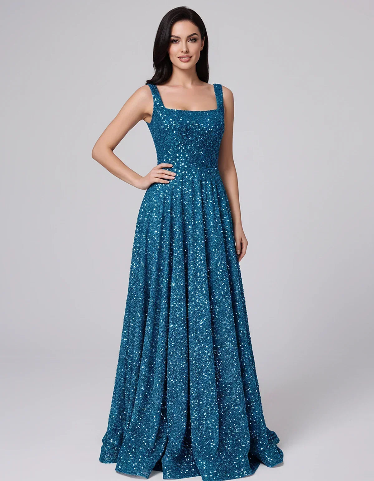 Phoebe Women's Maxi Dress | Sequin Embellished, Elegant Evening Wear 8
