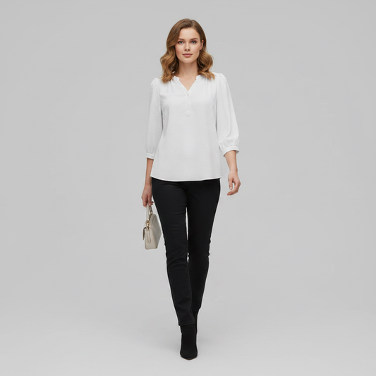 Silk Patchwork Women's Blouse | Summer Tops for Women