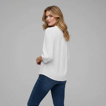 Silk Patchwork Women's Blouse | Summer Tops for Women