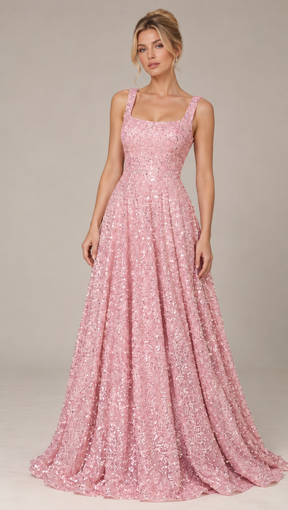 Phoebe Women's Maxi Dress | Sequin Embellished, Elegant Evening Wear