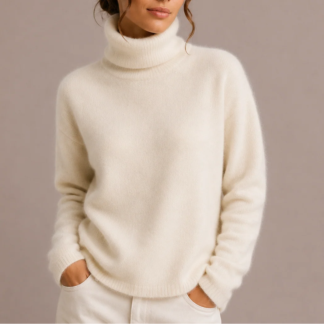 Talia Women's Classic Turtleneck Sweater | Soft Knit, Regular Fit 2