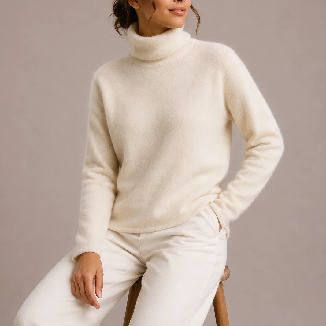 Talia Women's Classic Turtleneck Sweater | Soft Knit, Regular Fit 4