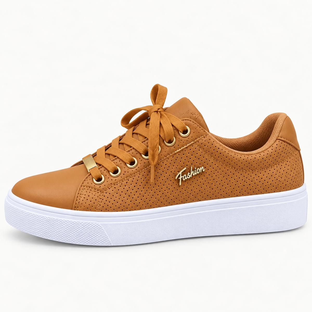Fiora Women's Retro Lace-Up Trainers | Microfibre Upper, Non-Slip Sole