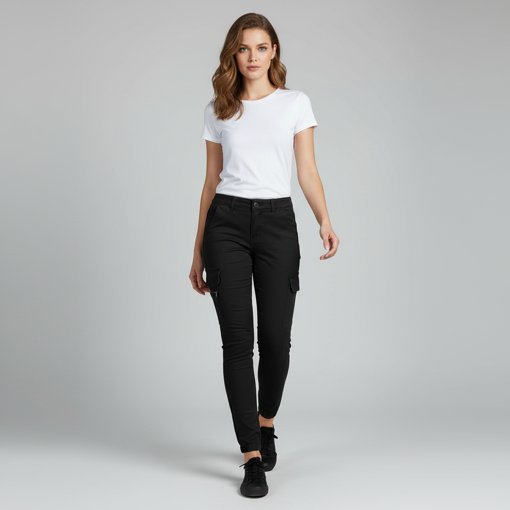 Urban Cargo Trousers | Women's Black Pants