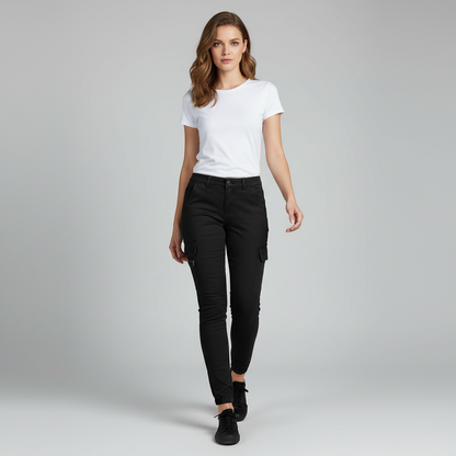 Urban Cargo Trousers | Women's Black Pants