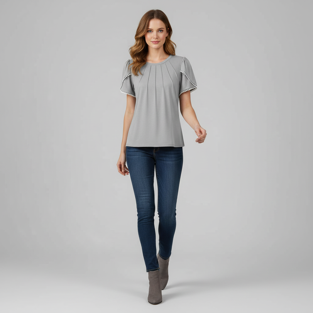 Vanessa Blouse | Women's Top Summer Casual Cotton Blouse