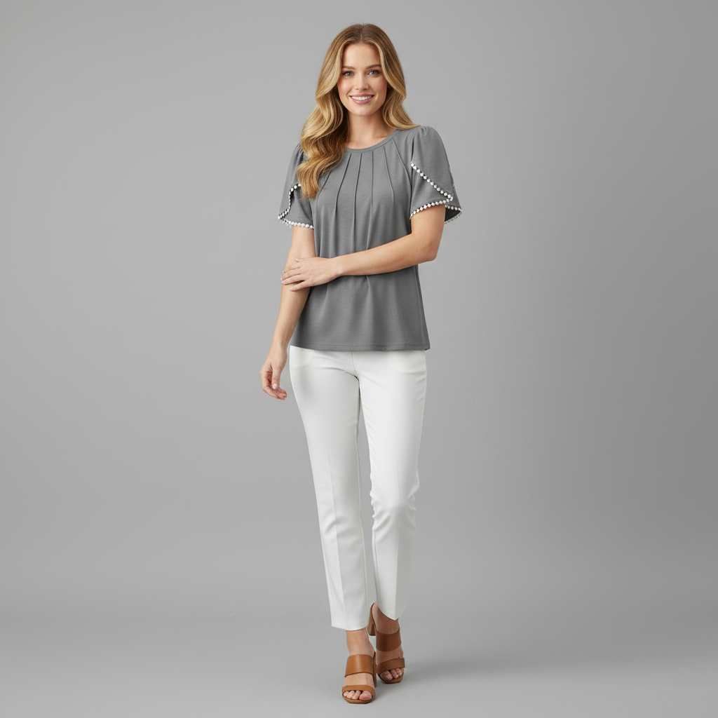 Vanessa Blouse | Women's Top Summer Casual Cotton Blouse