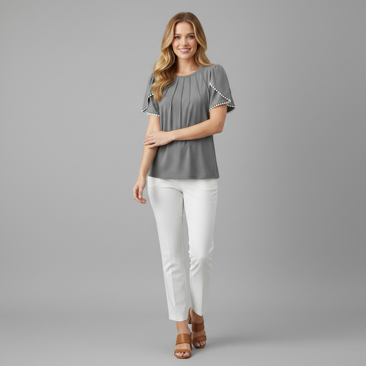 Vanessa Blouse | Women's Top Summer Casual Cotton Blouse