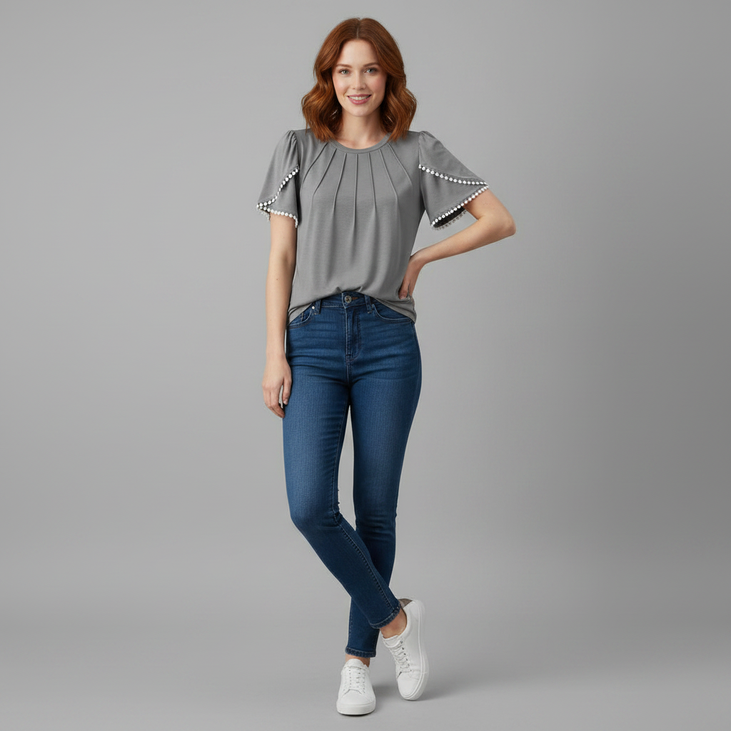Vanessa Blouse | Women's Top Summer Casual Cotton Blouse