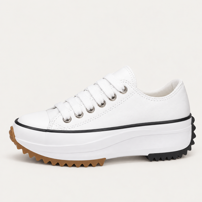 Eveloise Women's Trainers | Durable Canvas Leather, EVA Cushioning