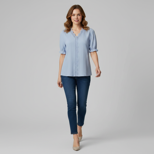 White Puff Sleeve Blouse | Women's Summer Top