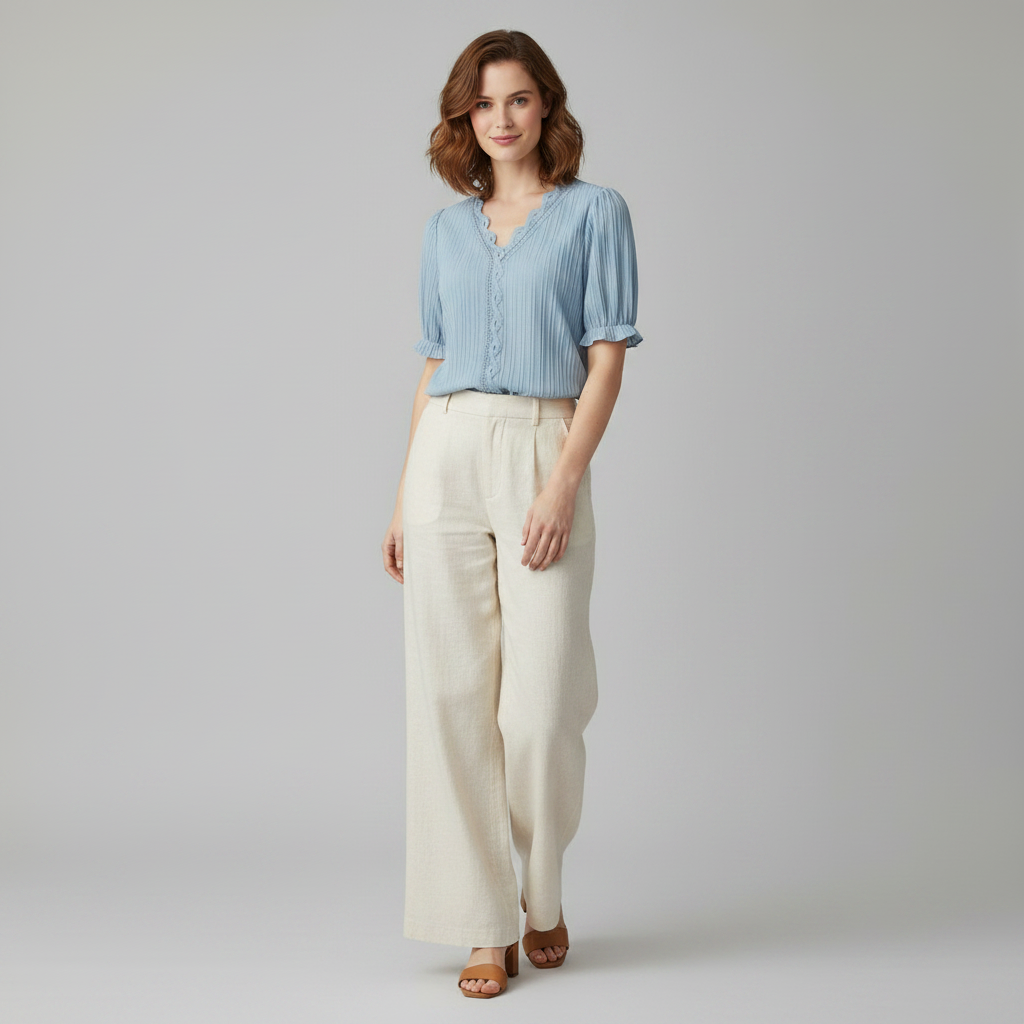 White Puff Sleeve Blouse | Women's Summer Top