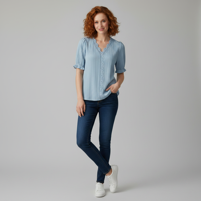 White Puff Sleeve Blouse | Women's Summer Top
