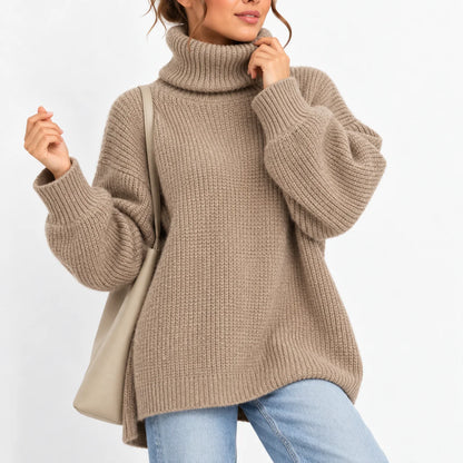 Willa Women's Oversized Sweater | Chunky Waffle Knit, Relaxed Fit 7
