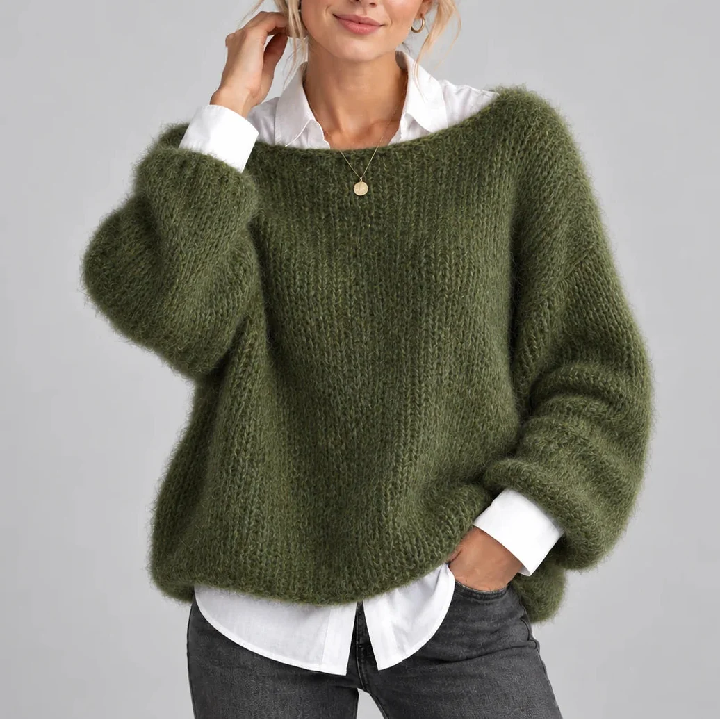 Wynter Chunky Knit Jumper | Oversized, Balloon Sleeves, Soft Fabric 4