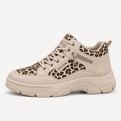 Penelope Women's Platform Trainers | Leopard Print, Comfortable Everyday Wear
