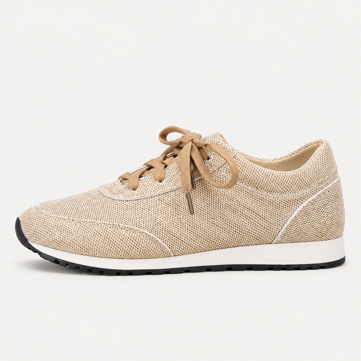 Cordelia Women's Flat Trainers | Leopard Print Breathable Lace-Up
